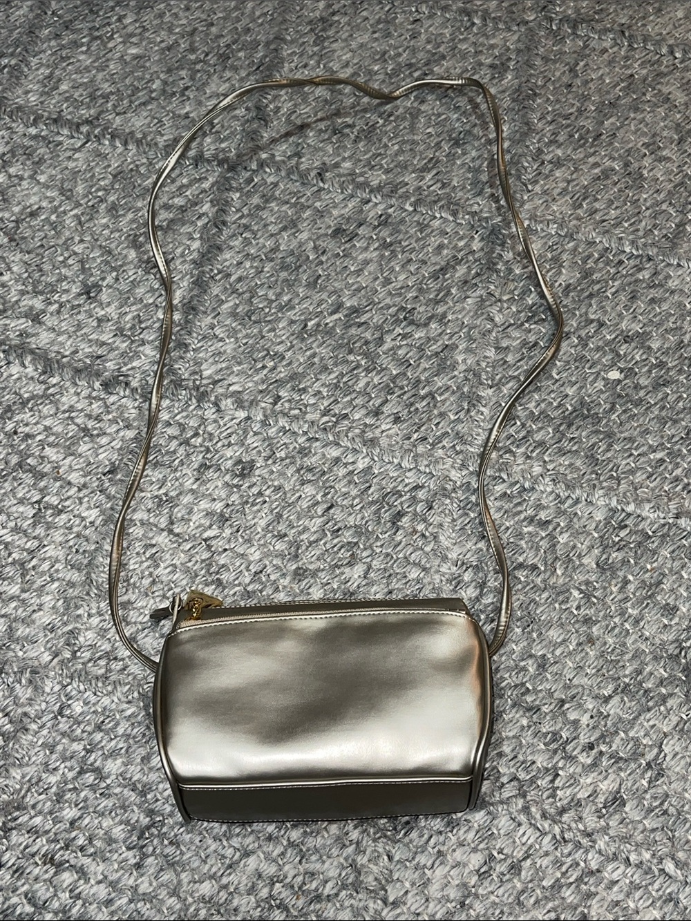 Giani Bernini Metallic Silver Crossbody Bag